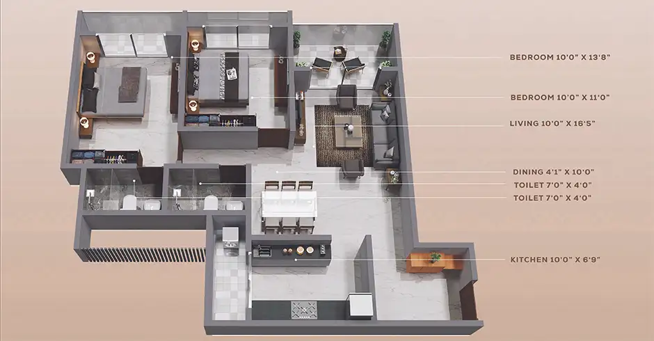 Desai Celeste Khadakpada Floor Plans